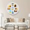Multi-photo Collage Picture Round White Frame Holds 9 Photos 4 X 6 In Display